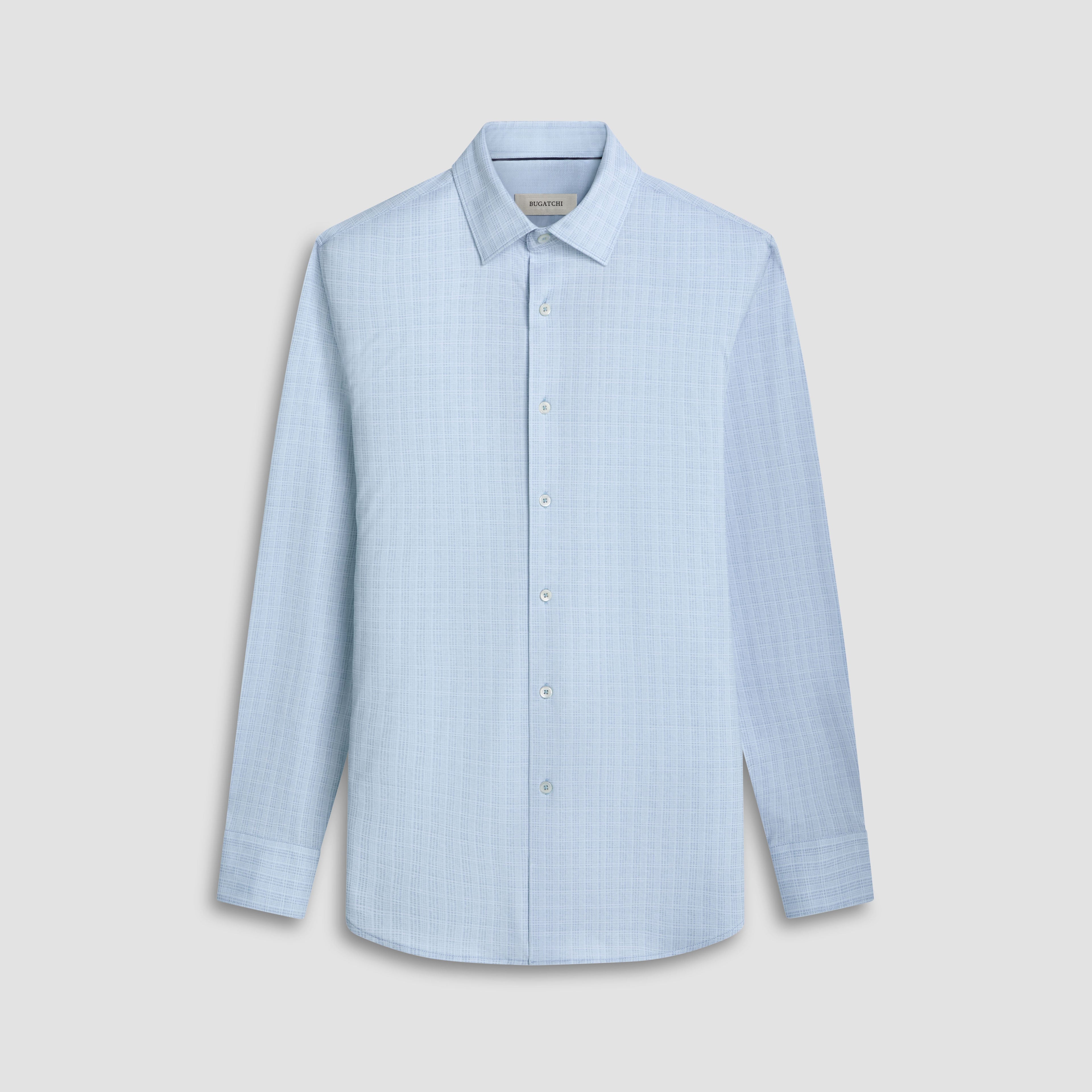 Jimmy Double Sided Plaid/Herringbone OoohCotton Shirt