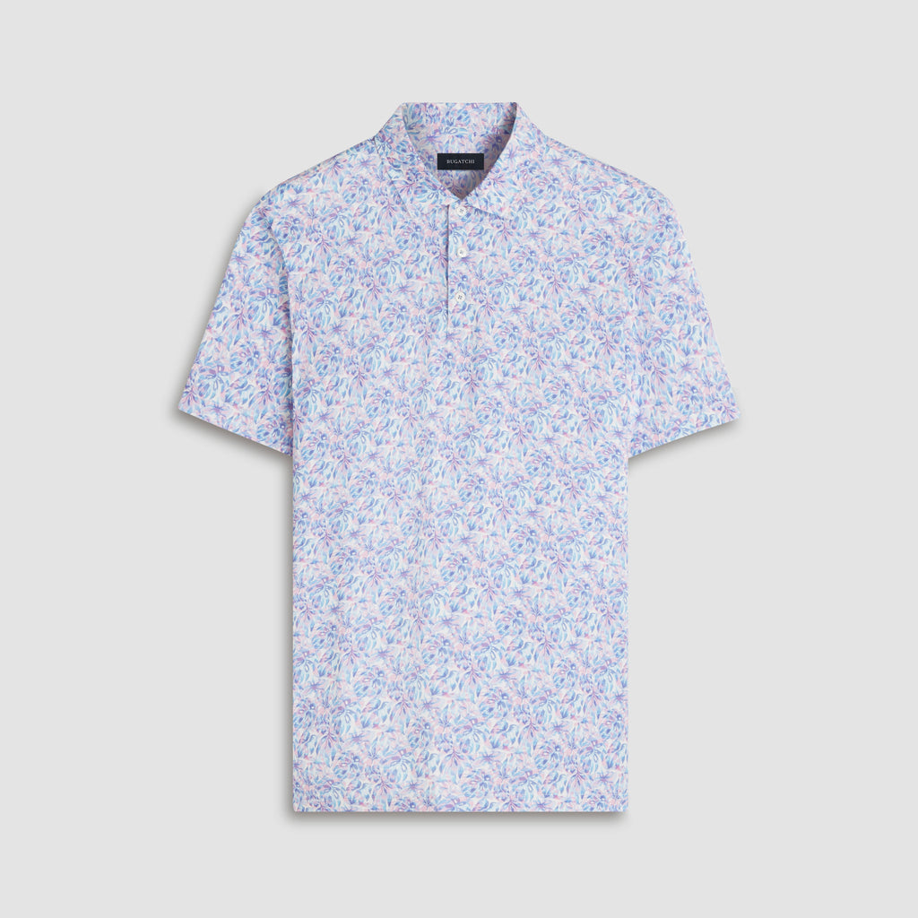 Victor Leaf Print OoohCotton Polo