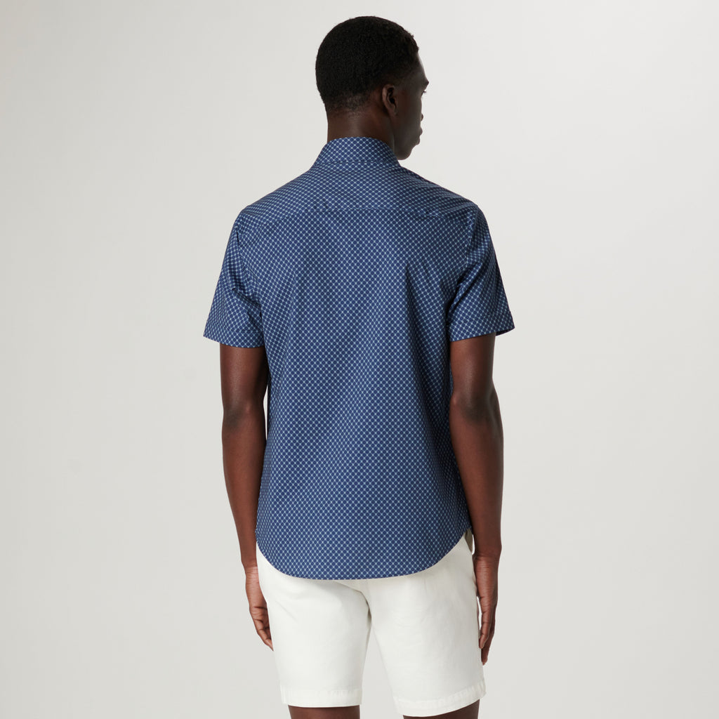 Miles Geometric OoohCotton Short Sleeve Shirt