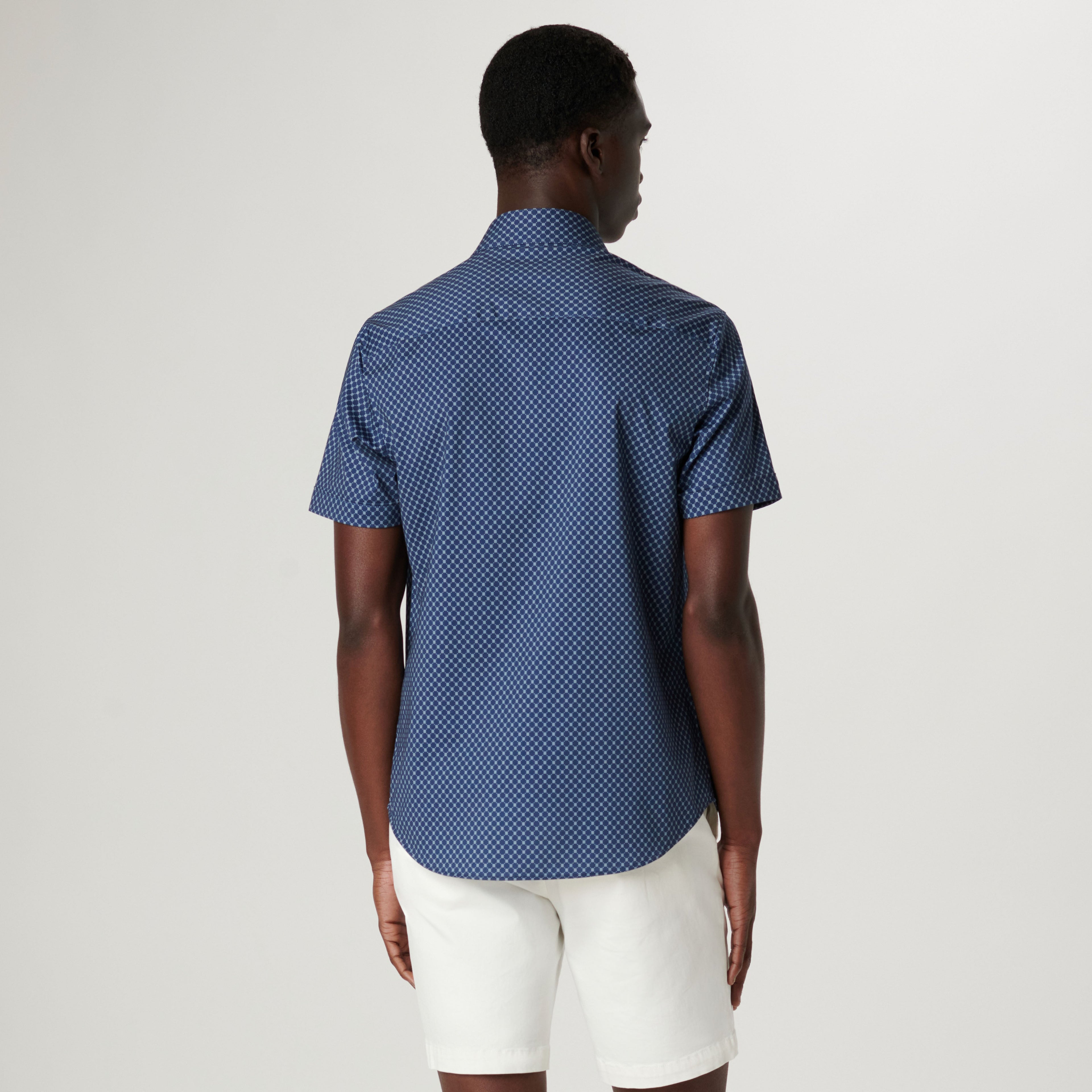 Miles Geometric OoohCotton Short Sleeve Shirt
