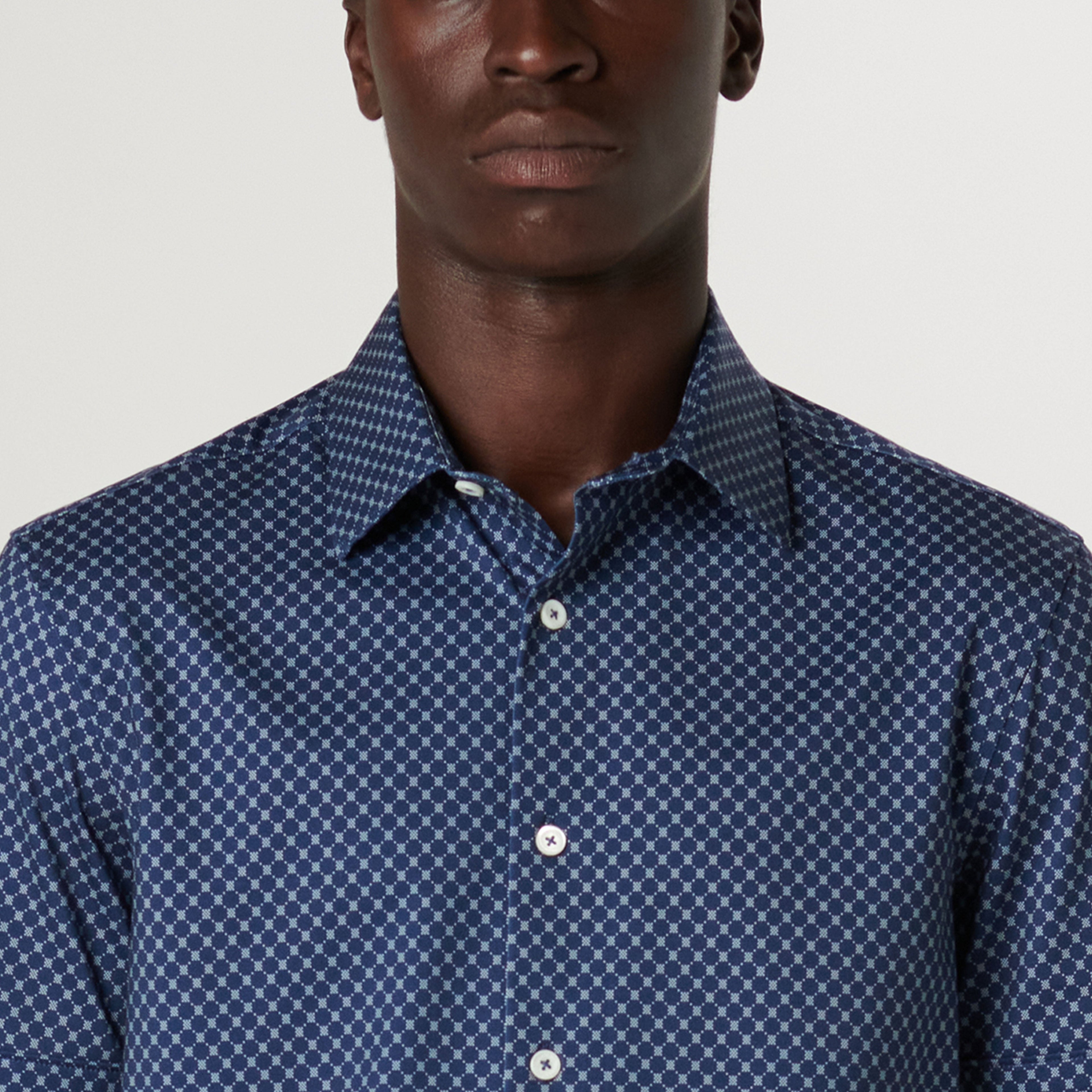 Miles Geometric OoohCotton Short Sleeve Shirt