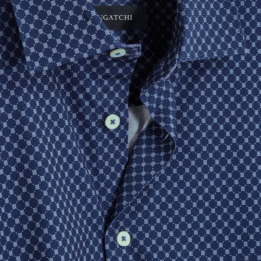 Miles Geometric OoohCotton Short Sleeve Shirt