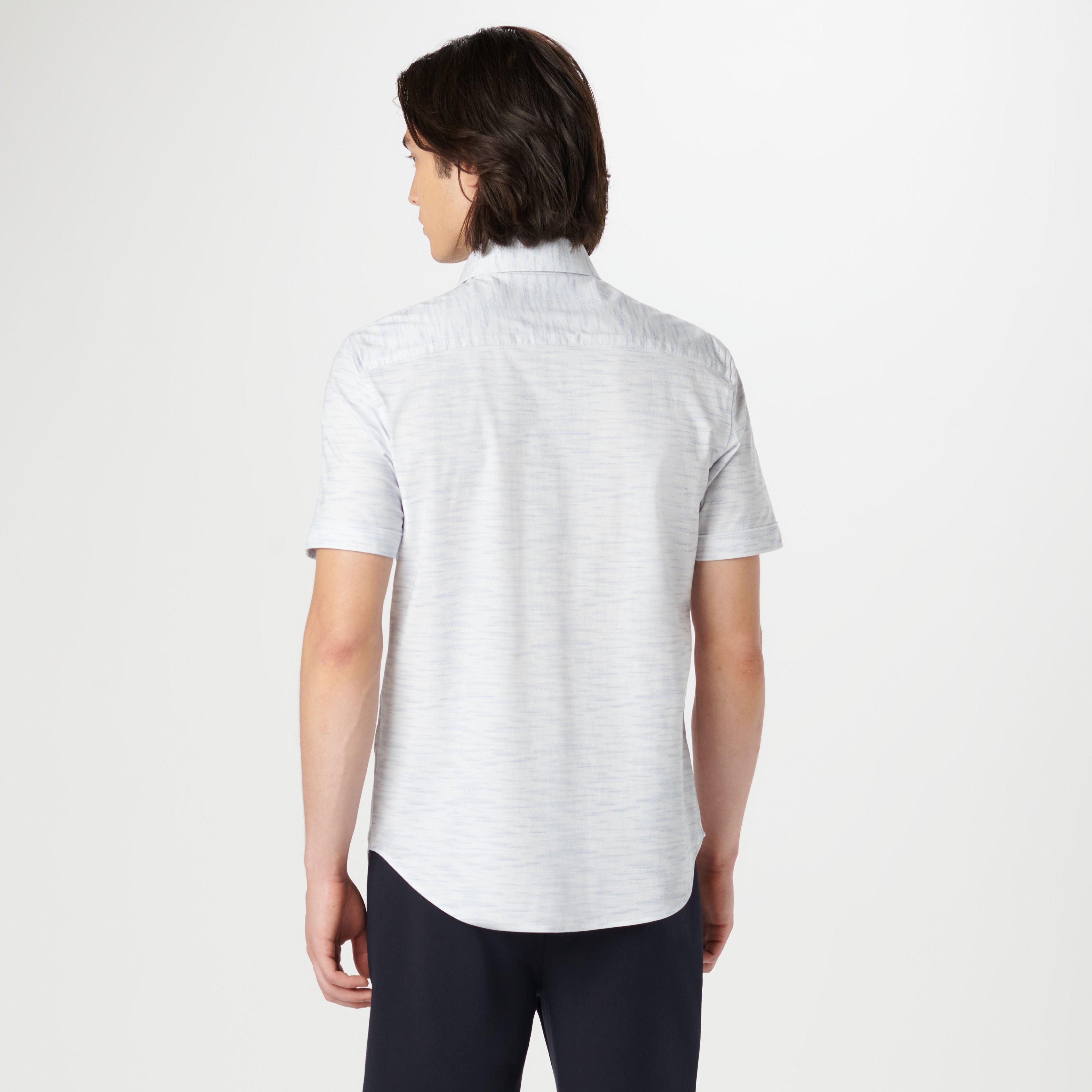 Miles Stitch Print OoohCotton Short Sleeve Shirt