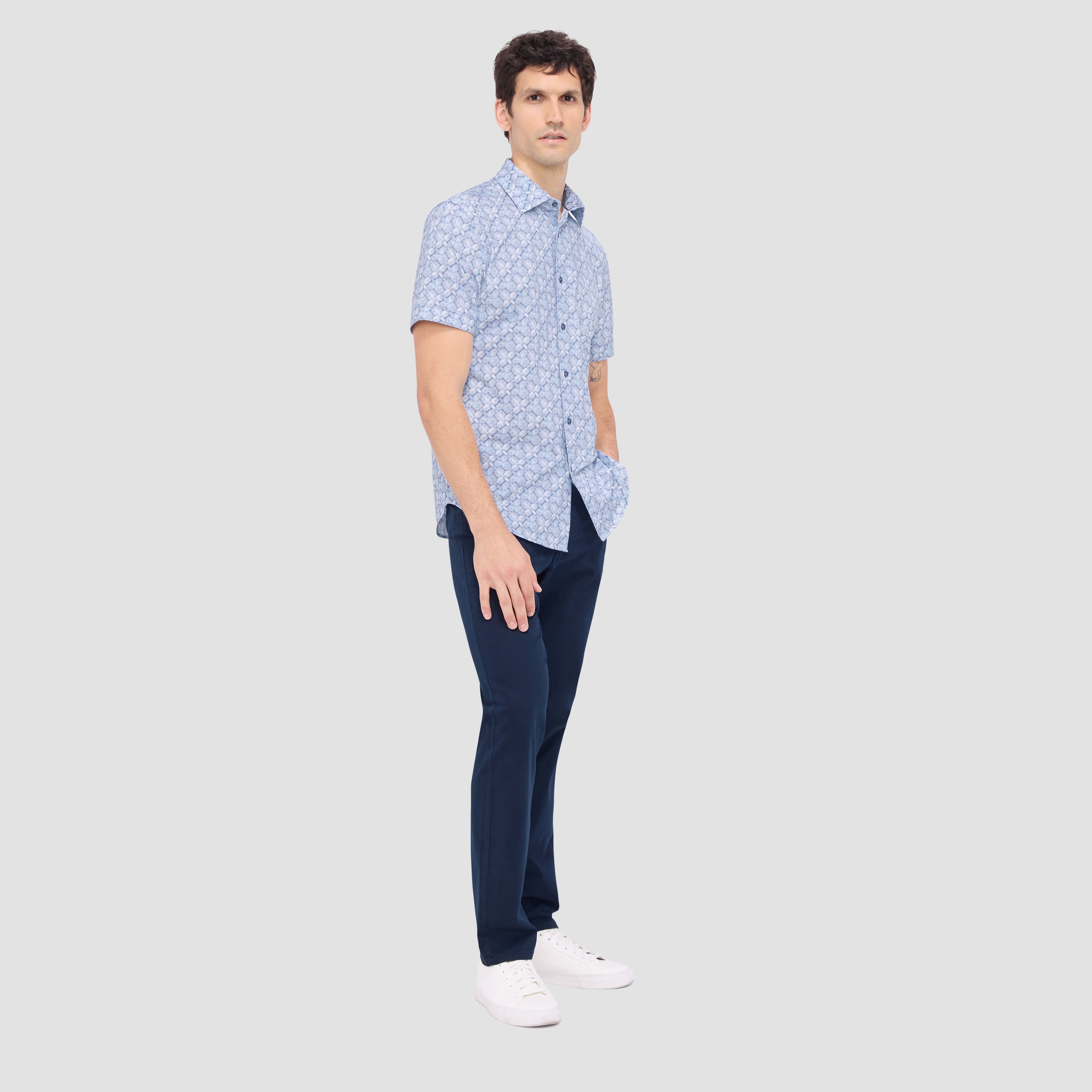 Miles Abstract OoohCotton Short Sleeve Shirt