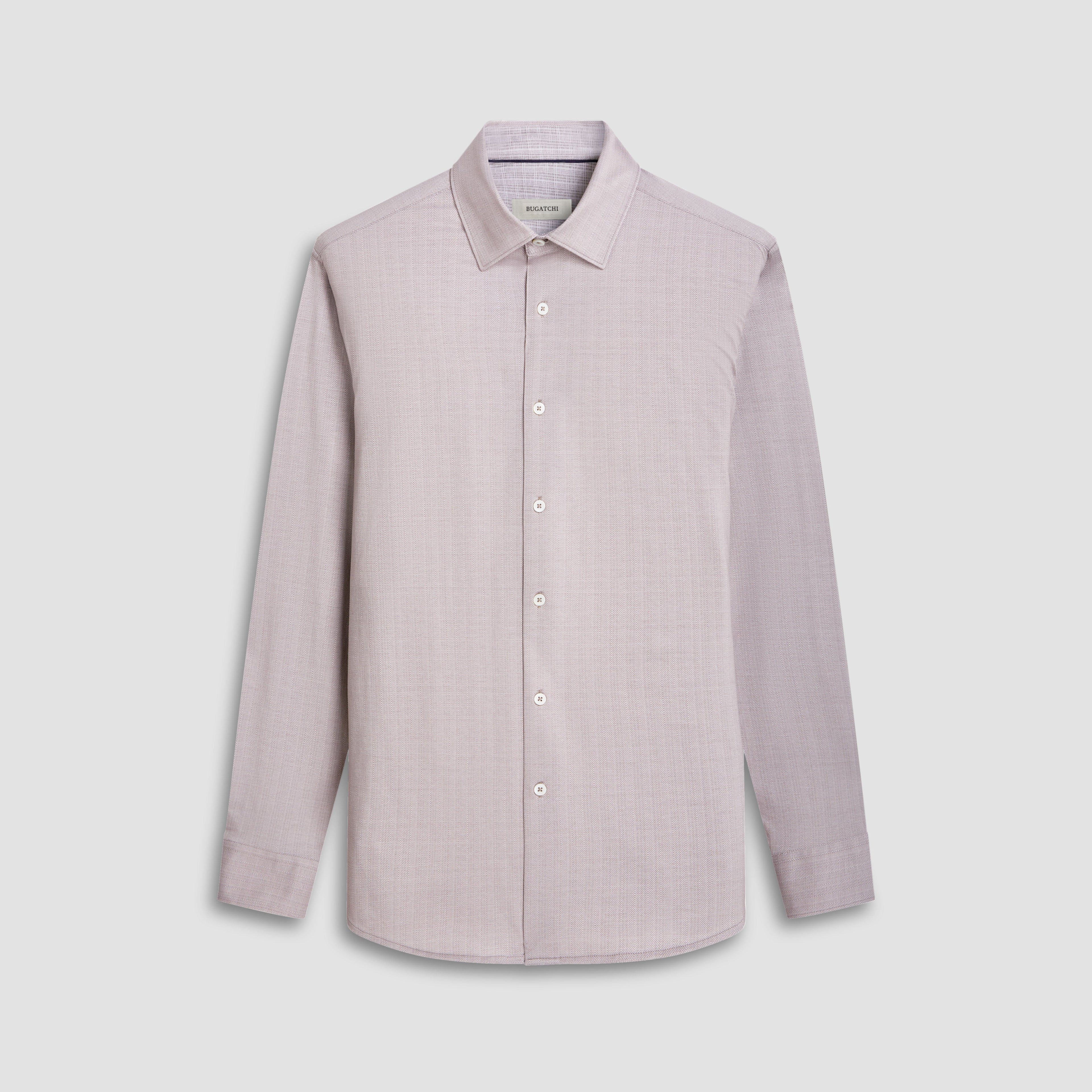 Jimmy Double Sided Herringbone/Check OoohCotton Shirt