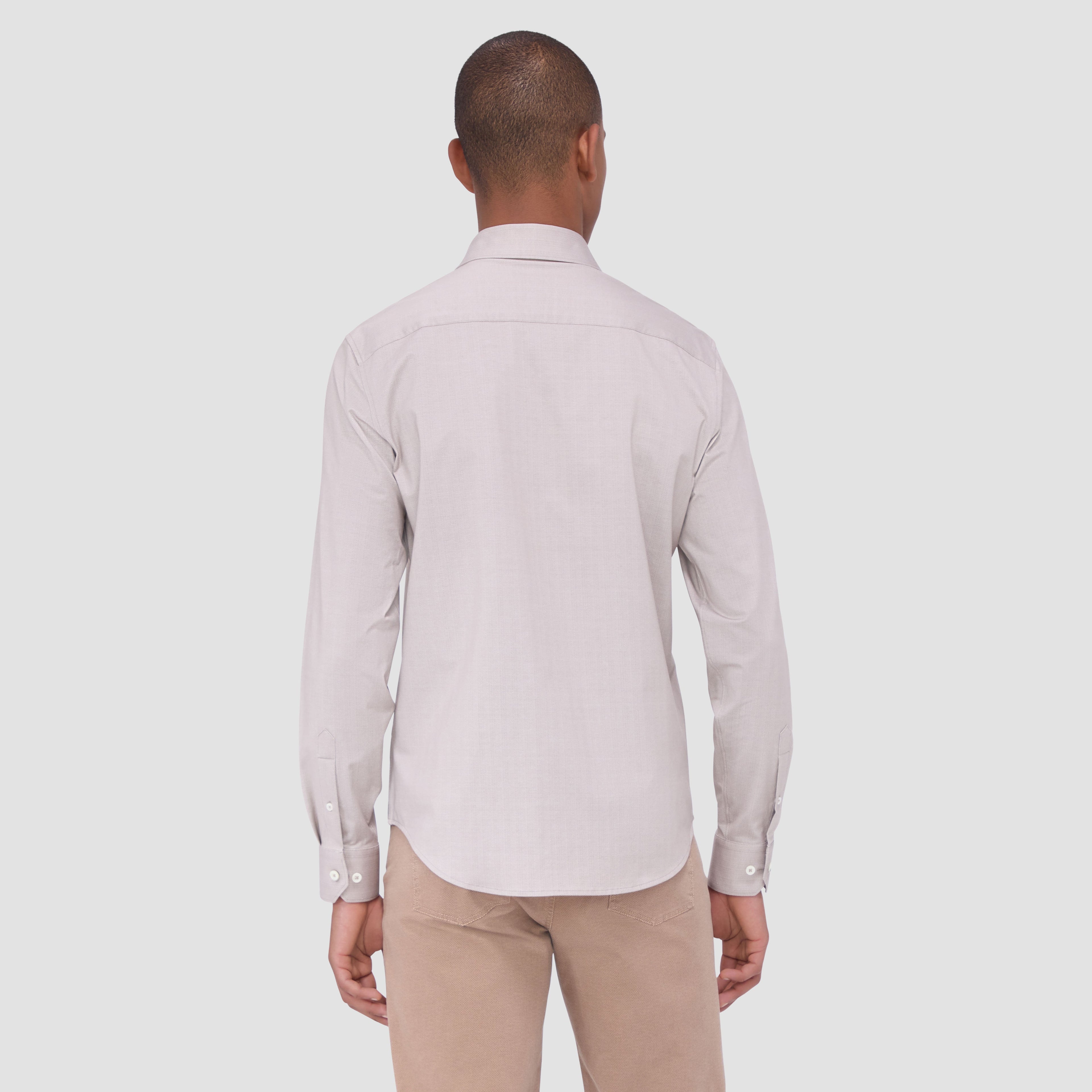 Jimmy Double Sided Herringbone/Check OoohCotton Shirt
