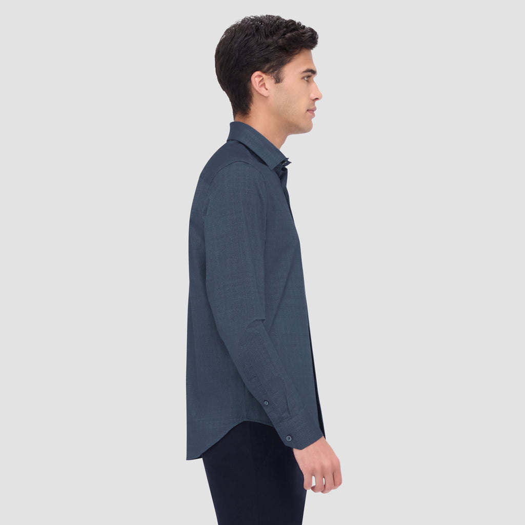 Jimmy Double Sided Herringbone/Check OoohCotton Shirt