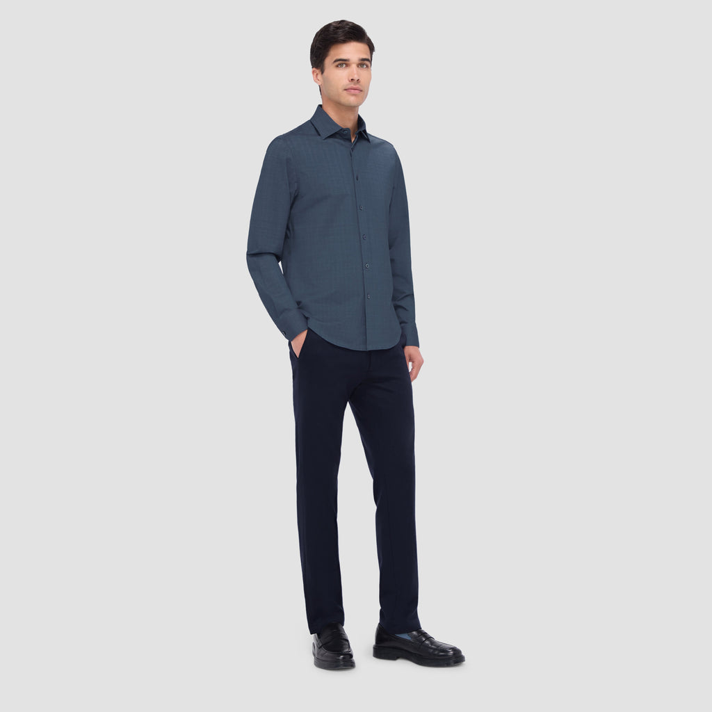 Jimmy Double Sided Herringbone/Check OoohCotton Shirt