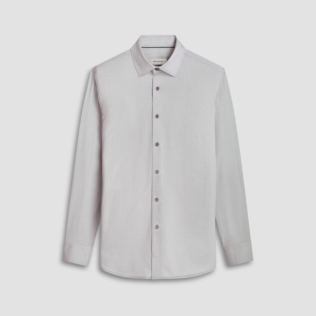 Jimmy Double Sided Herringbone/Check OoohCotton Shirt
