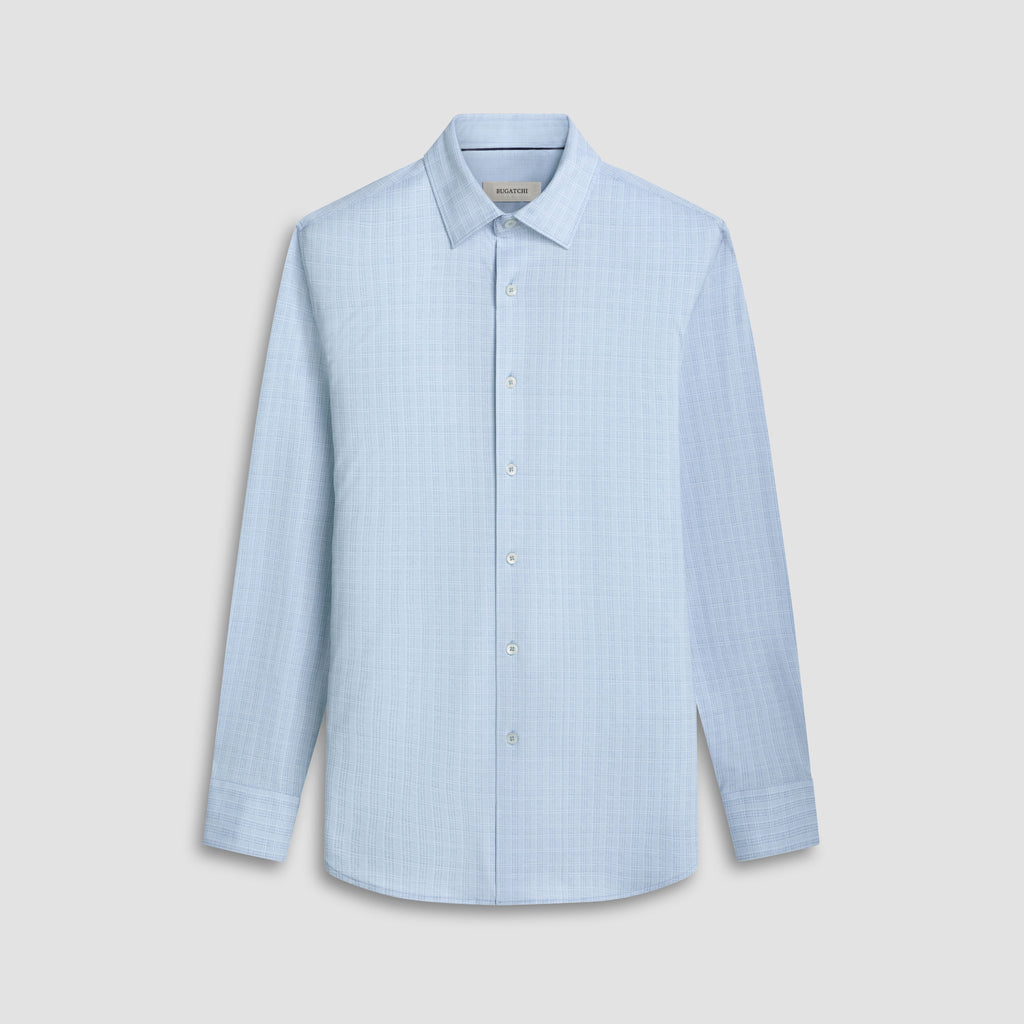 Jimmy Double Sided Plaid/Herringbone OoohCotton Shirt
