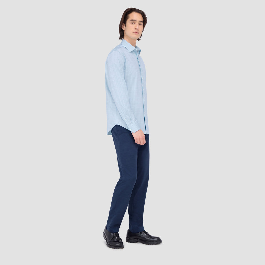 Jimmy Double Sided Plaid/Herringbone OoohCotton Shirt