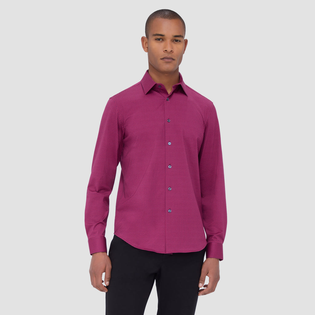 Jimmy Double Sided Geometric/Solid OoohCotton Shirt