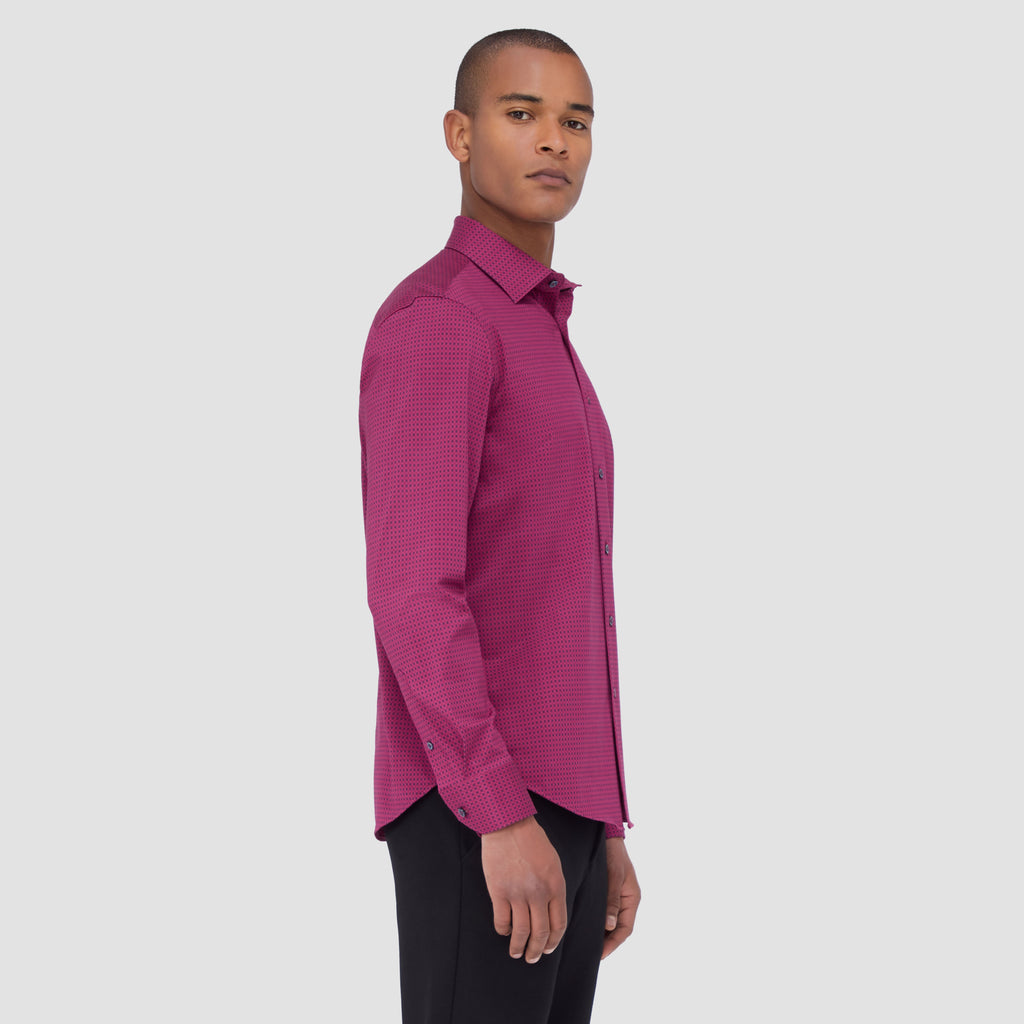 Jimmy Double Sided Geometric/Solid OoohCotton Shirt
