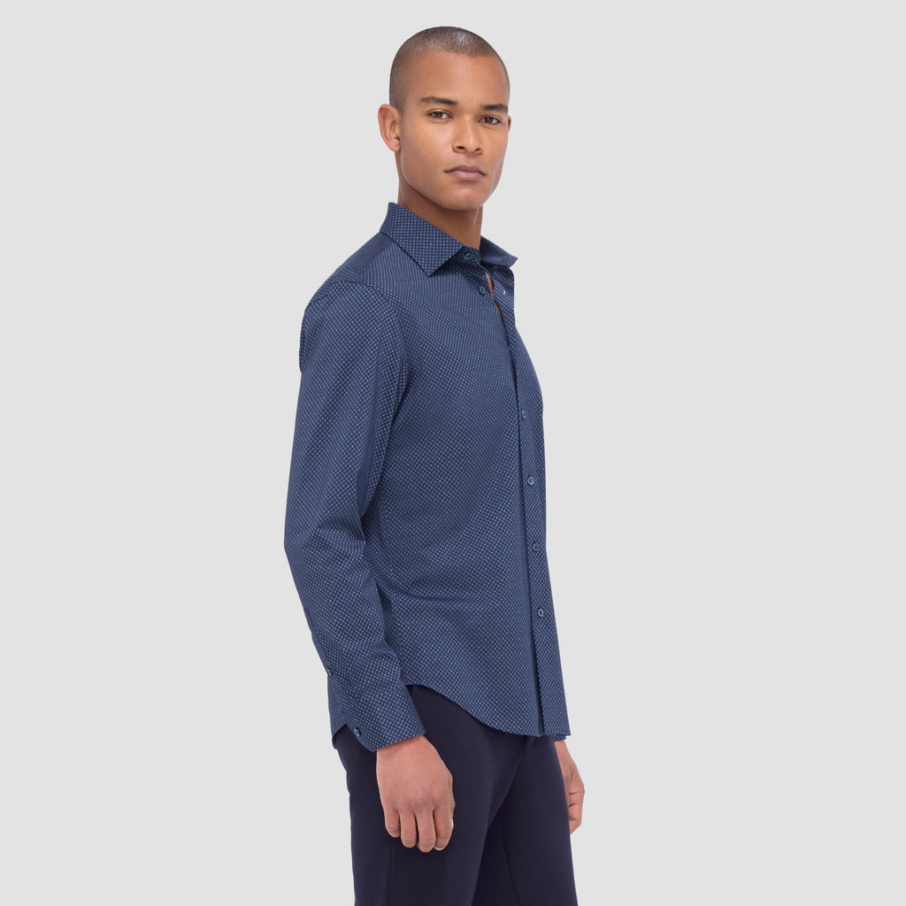 Jimmy Double Sided Geometric/Solid OoohCotton Shirt