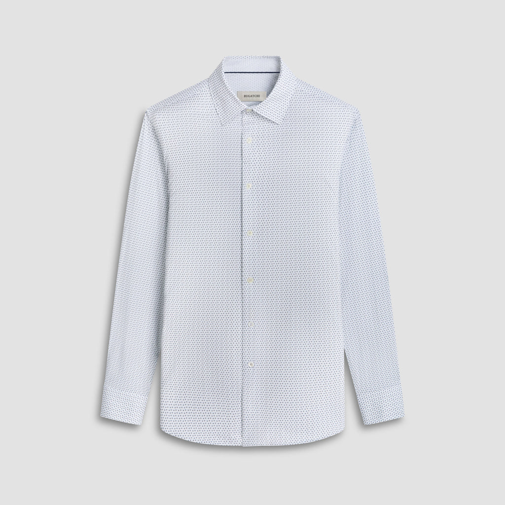Jimmy Double Sided Micro Geometric/Solid OoohCotton Shirt