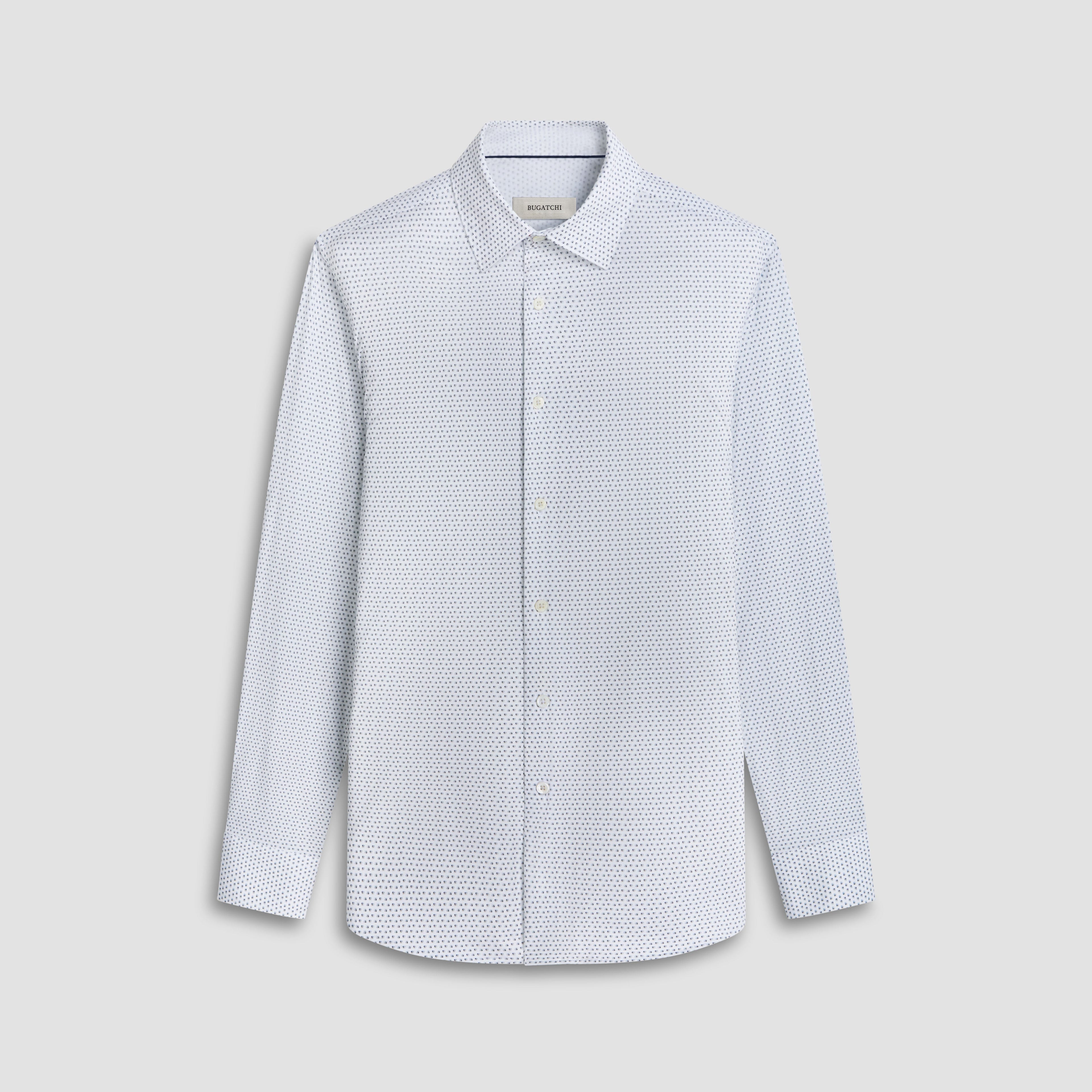 Jimmy Double Sided Micro Geometric/Solid OoohCotton Shirt