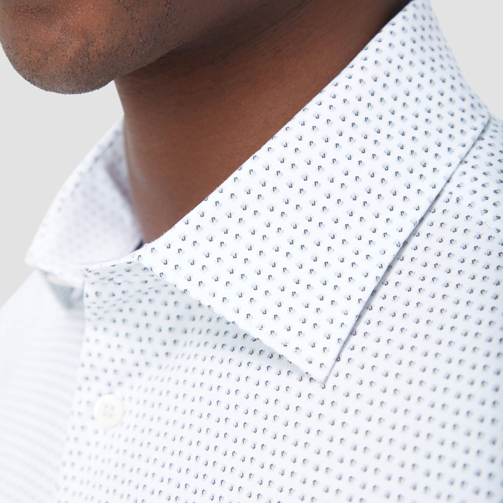 Jimmy Double Sided Micro Geometric/Solid OoohCotton Shirt