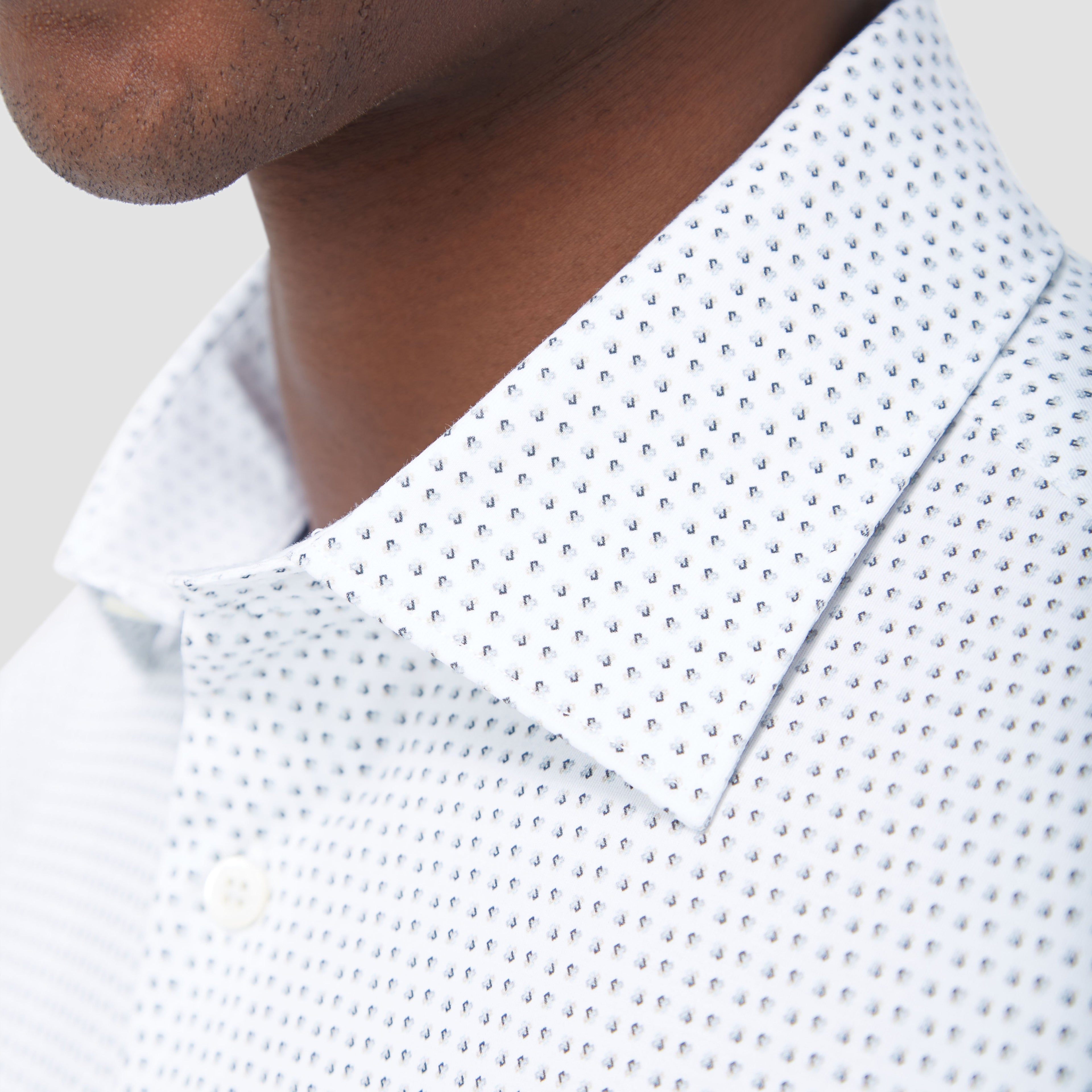 Jimmy Double Sided Micro Geometric/Solid OoohCotton Shirt