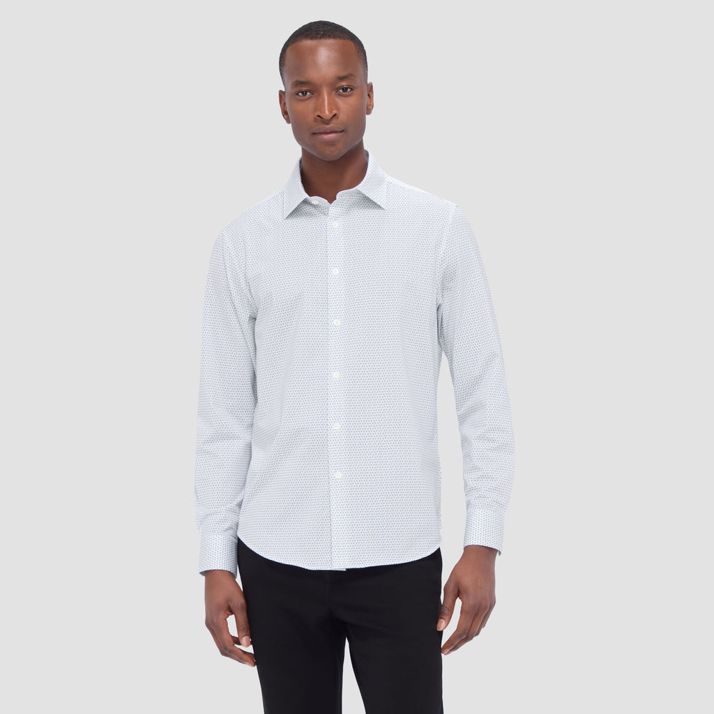 Jimmy Double Sided Micro Geometric/Solid OoohCotton Shirt
