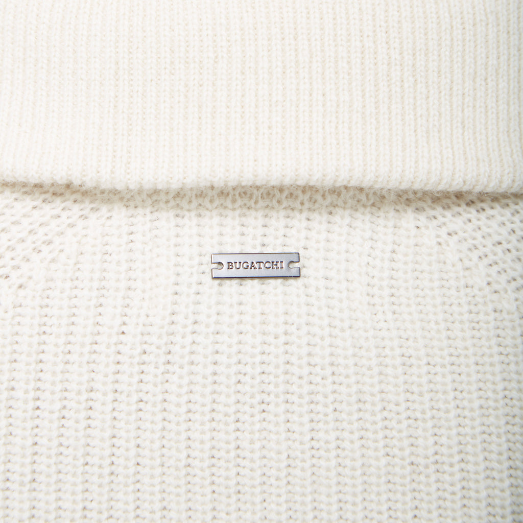 Fisherman Rib-Stitch Quarter-Zip Sweater