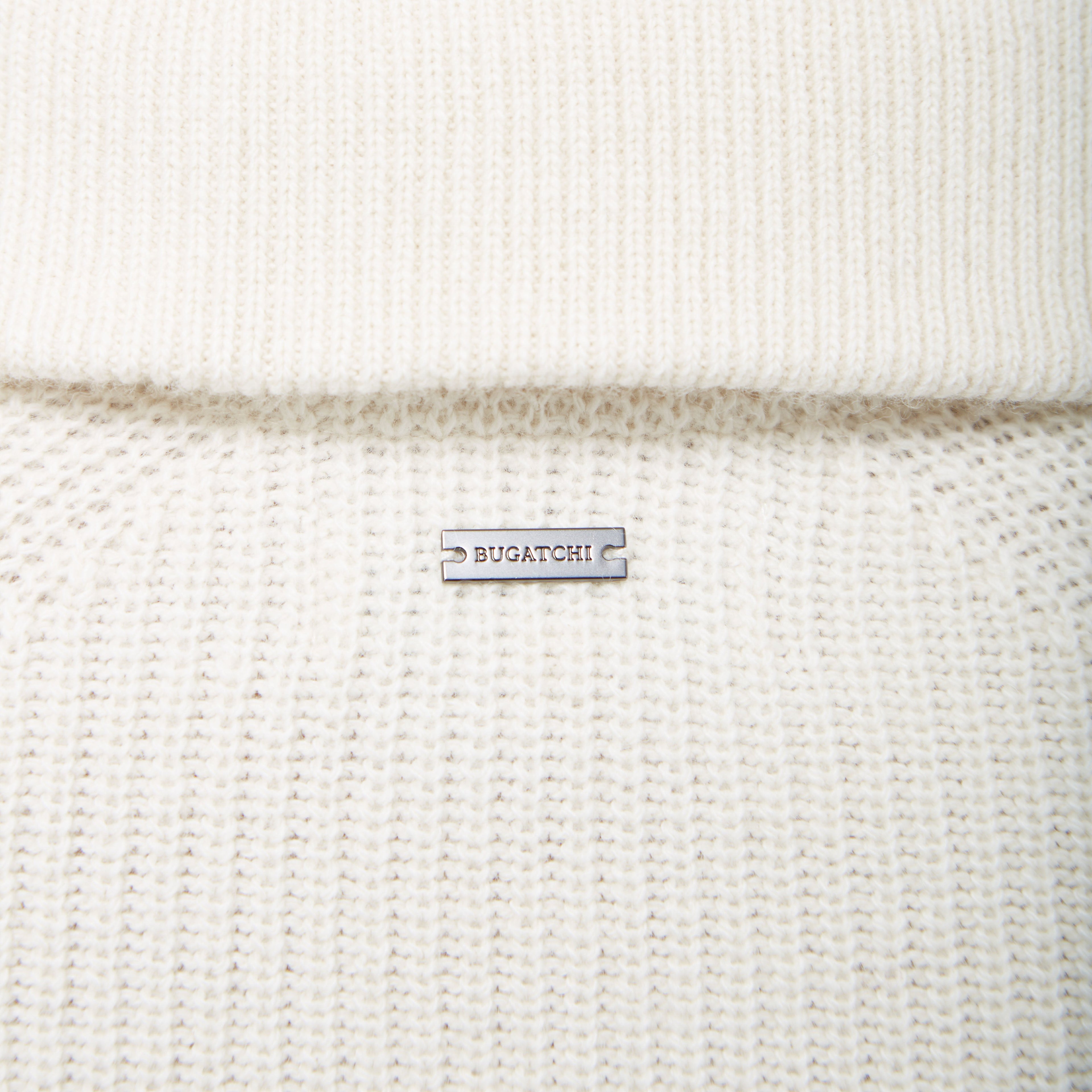 Fisherman Rib-Stitch Quarter-Zip Sweater