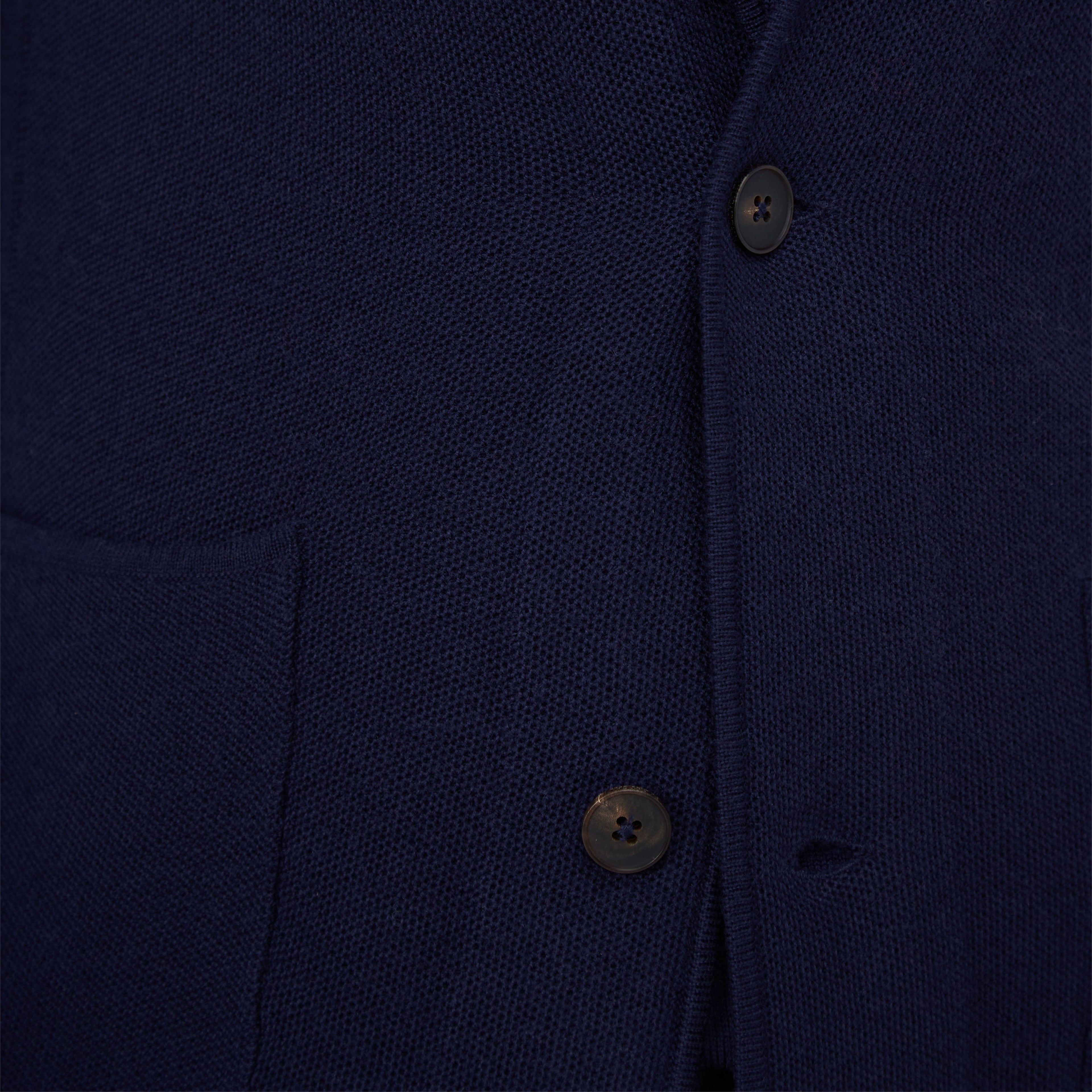 Honeycomb Stitch Two Button Knitted Blazer