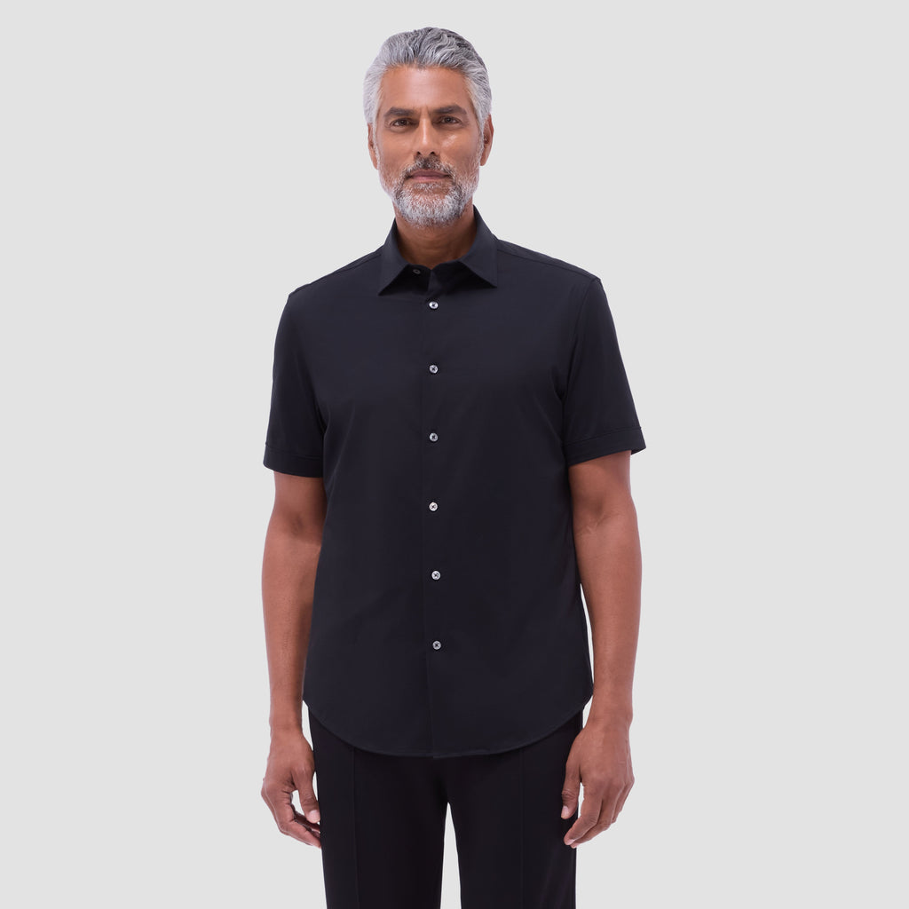Miles Solid OoohCotton Short Sleeve Shirt