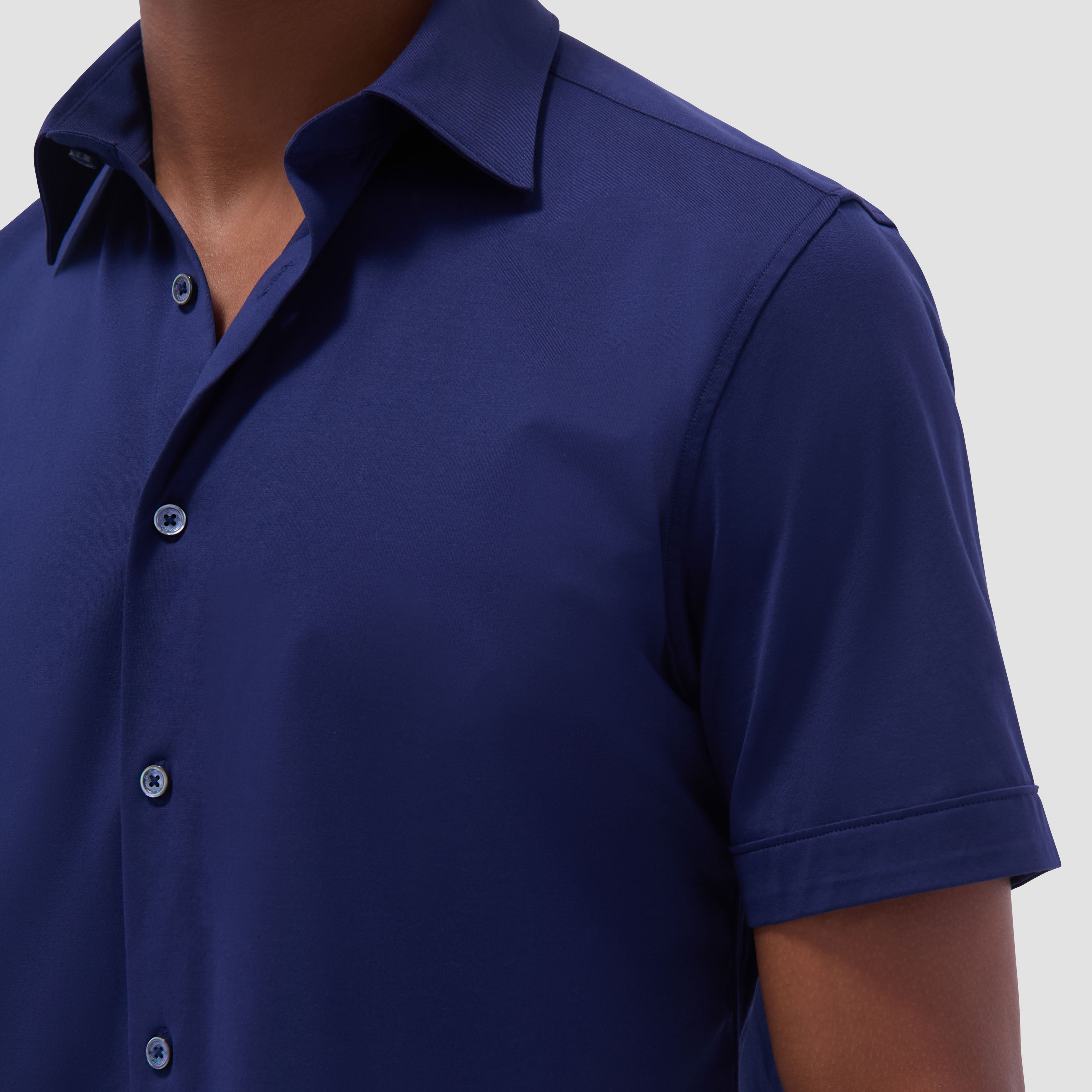 Miles Solid OoohCotton Short Sleeve Shirt