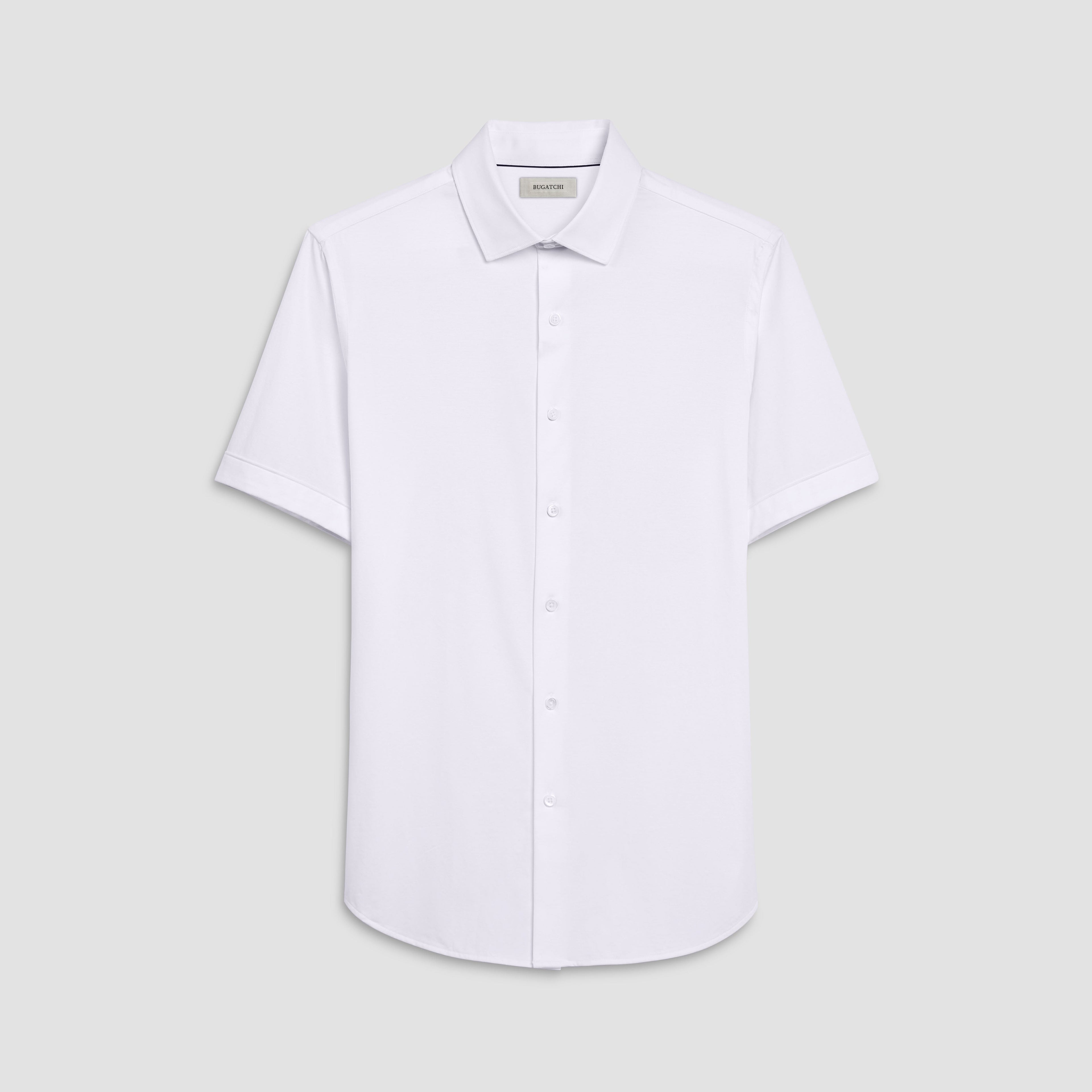 Miles Solid OoohCotton Short Sleeve Shirt