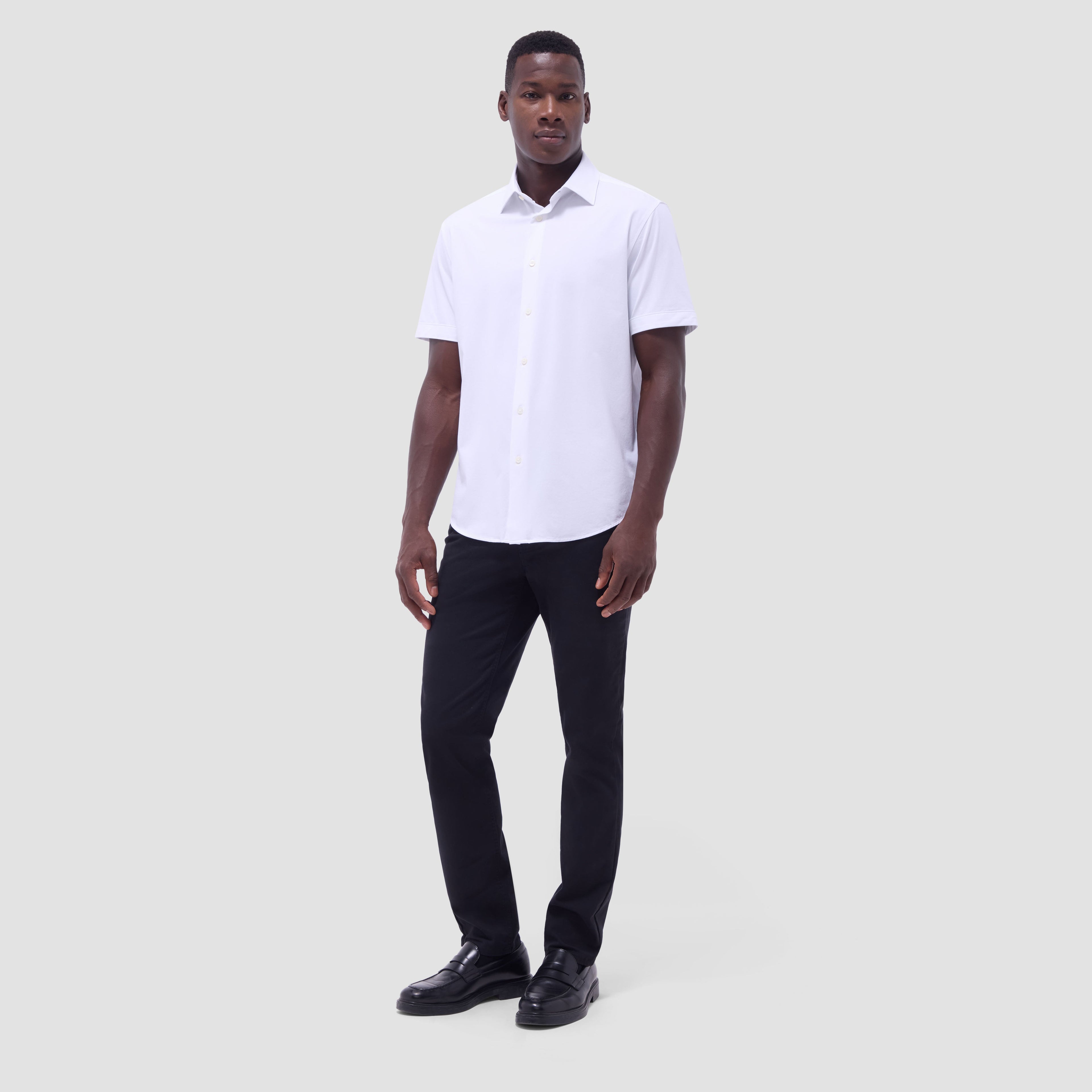 Miles Solid OoohCotton Short Sleeve Shirt